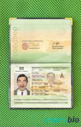 Kamerun zdjęcie do paszportu pliki PSD, skan i fotografowany obraz